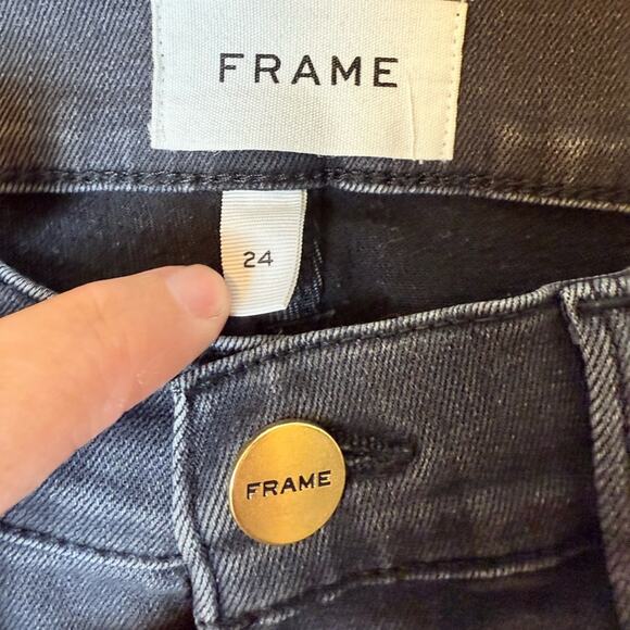 Frame Denim Le Garcon Cheyenne Skinny Jeans Size 24 - Picture 7 of 7